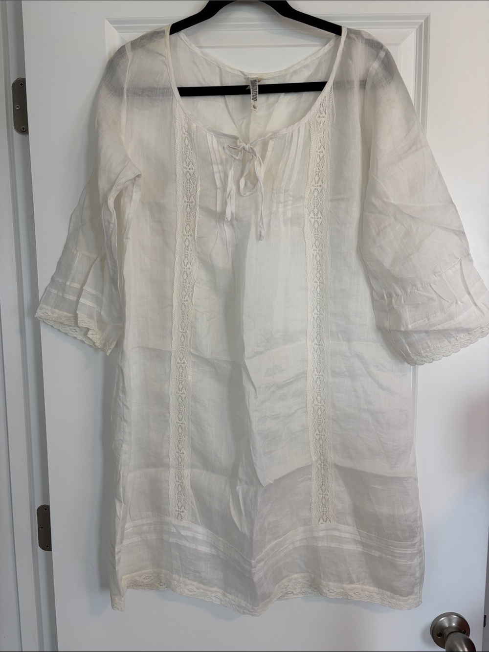 Monoreno 100% Linen Tunic Dress or Cover Up